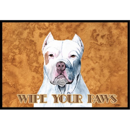 Carolines Treasures 18 x 27 in. Pit Bull Indoor & Outdoor Doormat CA65372